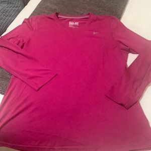 Womens Nike Dri-fit long sleeved shirt. Size XL